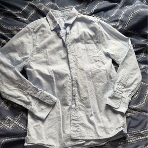 Zara Light Blue Long Sleeve Button-Up Shirt